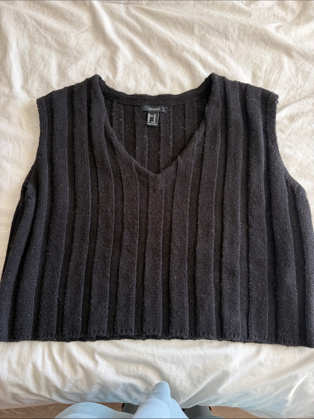 Forever 21 Black Sweater Vest